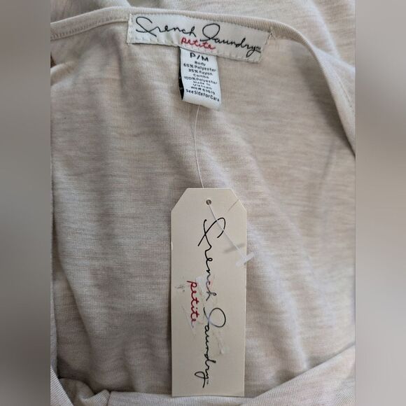 French Laundry Petite Medium Top - Cold Shoulder Satin Sleeves New With Tags - Picture 4 of 10